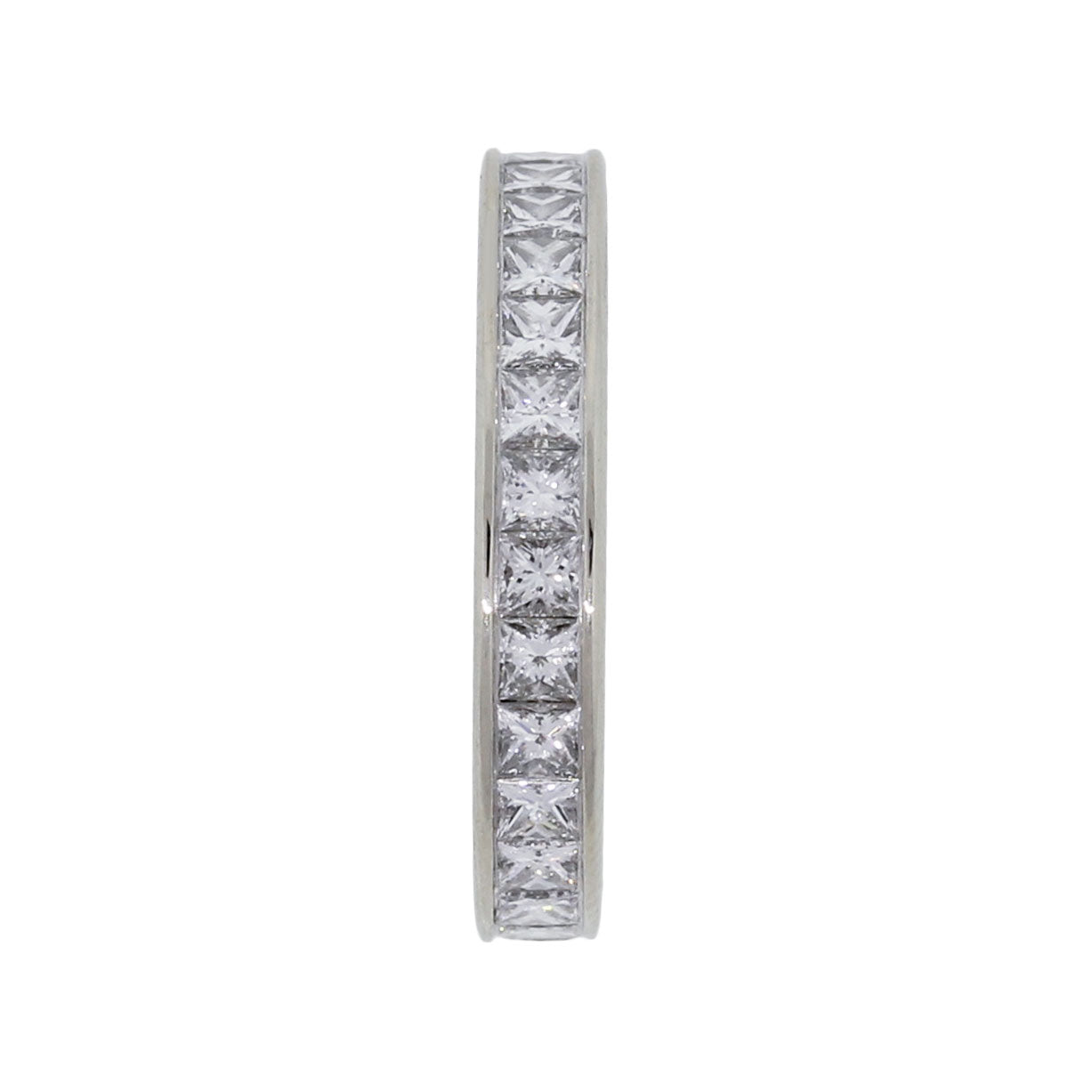 18k White Gold 1ctw Princess Cut Diamond Eternity Band