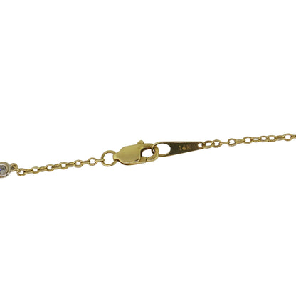 18k Two Tone Gold Fancy Yellow 1.20ct Diamond Pendant Necklace