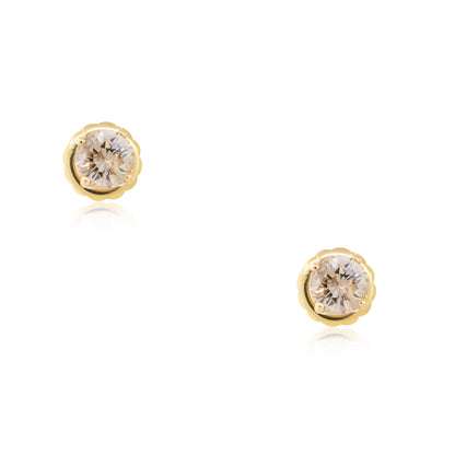 14k Yellow Gold 2.50ctw Diamond Stud Earrings