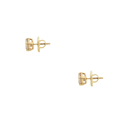 14k Yellow Gold 2.50ctw Diamond Stud Earrings