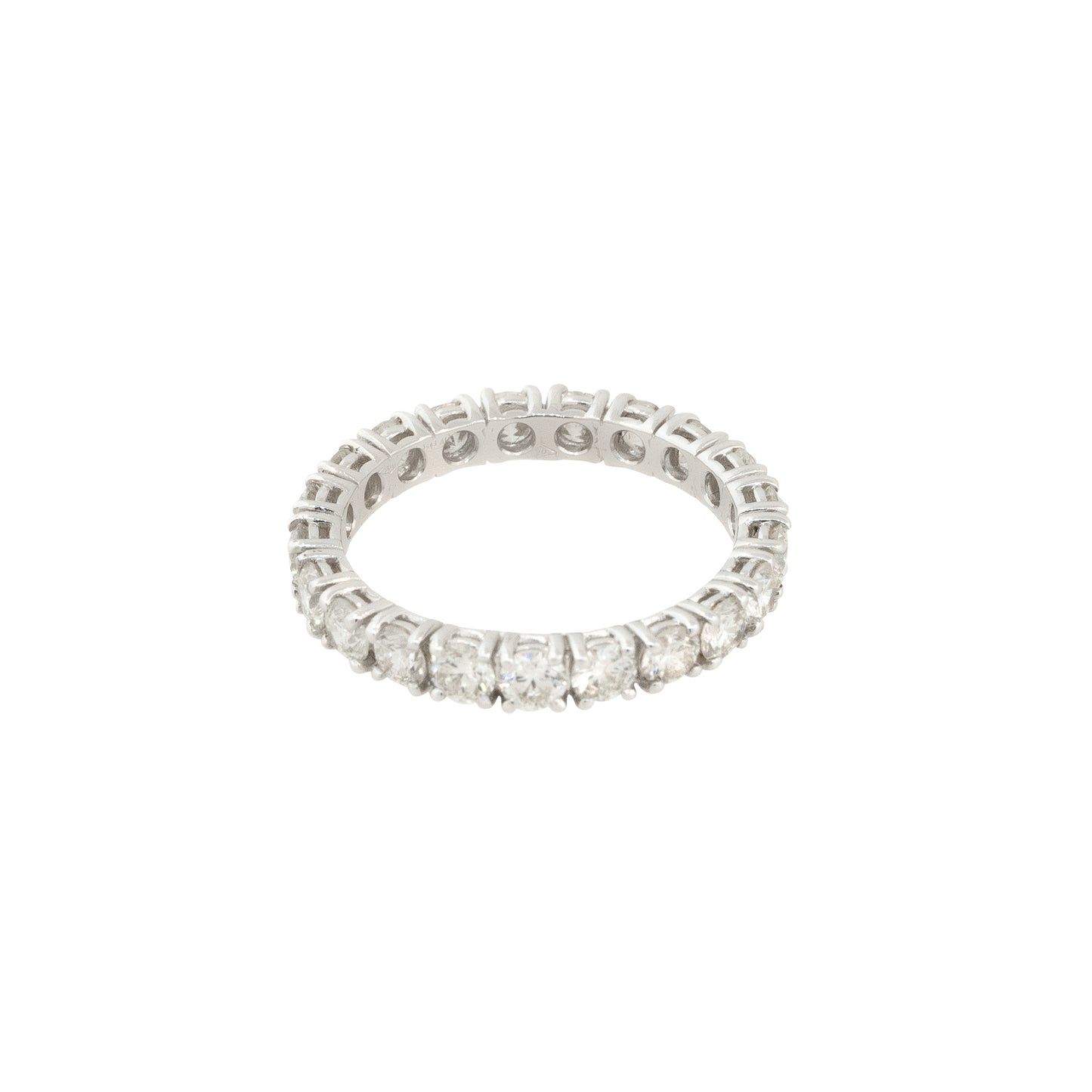 18k White Gold 2.09ctw Round Brilliant Cut Diamond Eternity Band