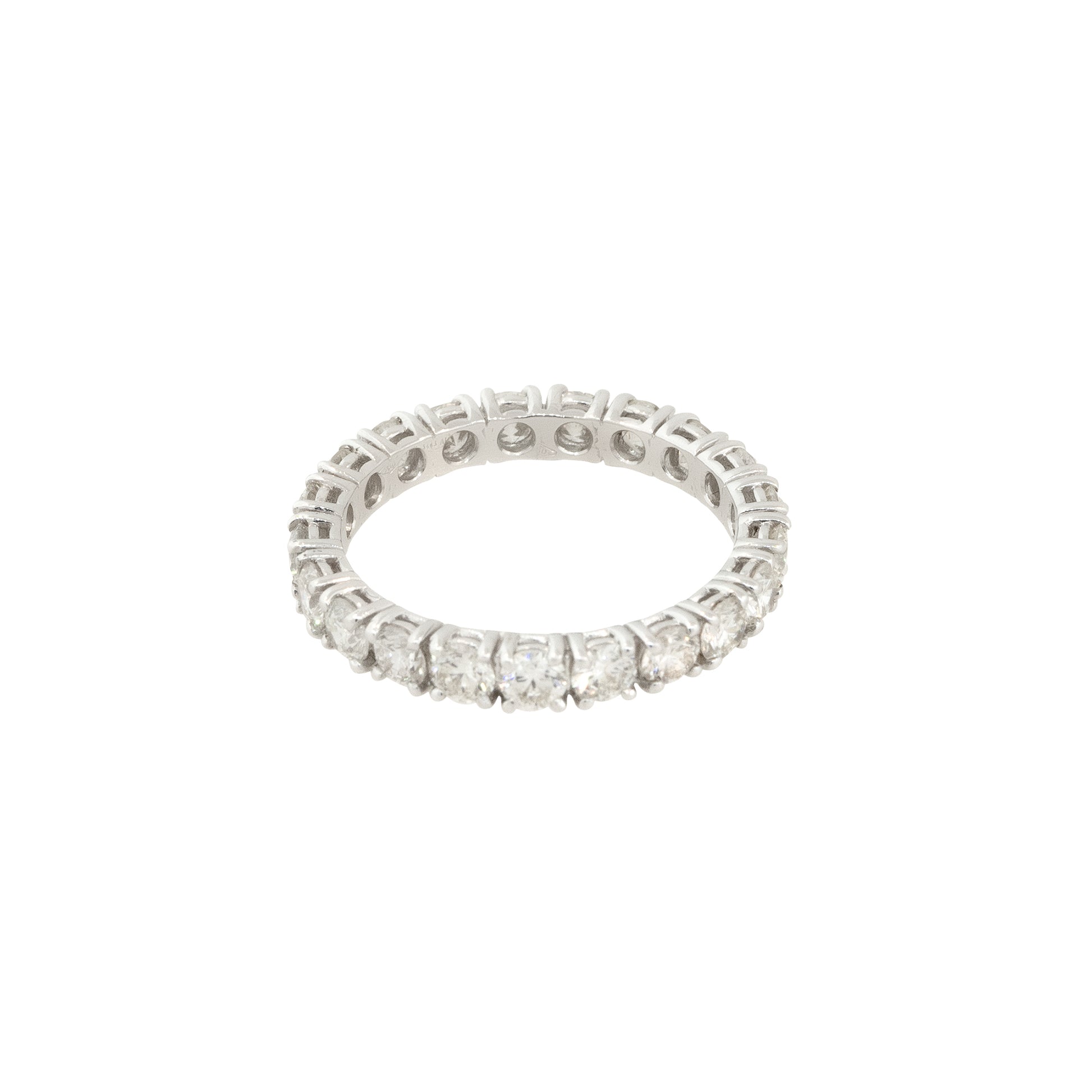 18k White Gold 2.09ctw Round Brilliant Cut Diamond Eternity Band