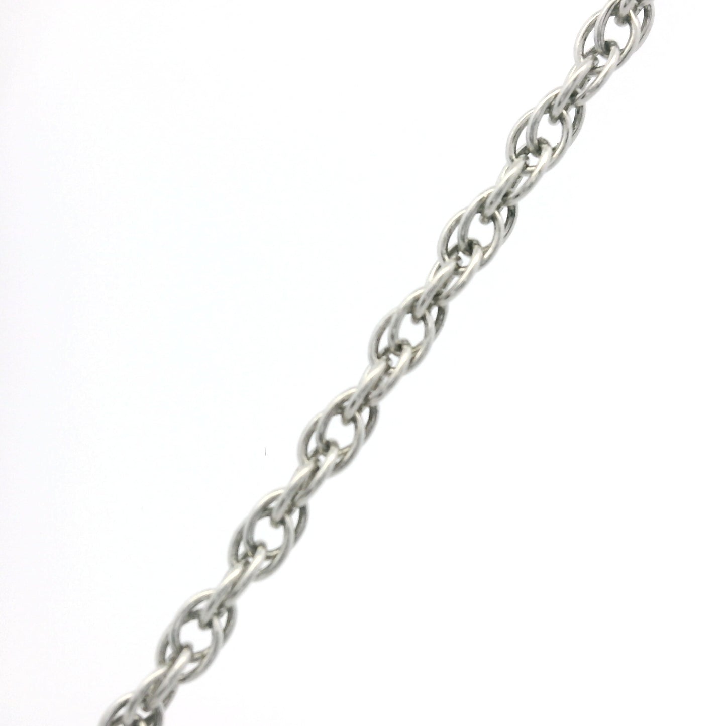 14K White Gold Natural Round Diamond Oval Shape Locket Necklace