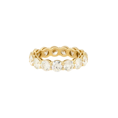 14k Yellow Gold 4.81ctw Round Brilliant Diamond Eternity Band