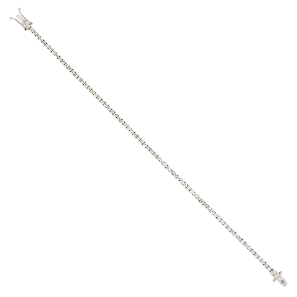 18k White Gold 2.15ctw Round Diamond Tennis Bracelet