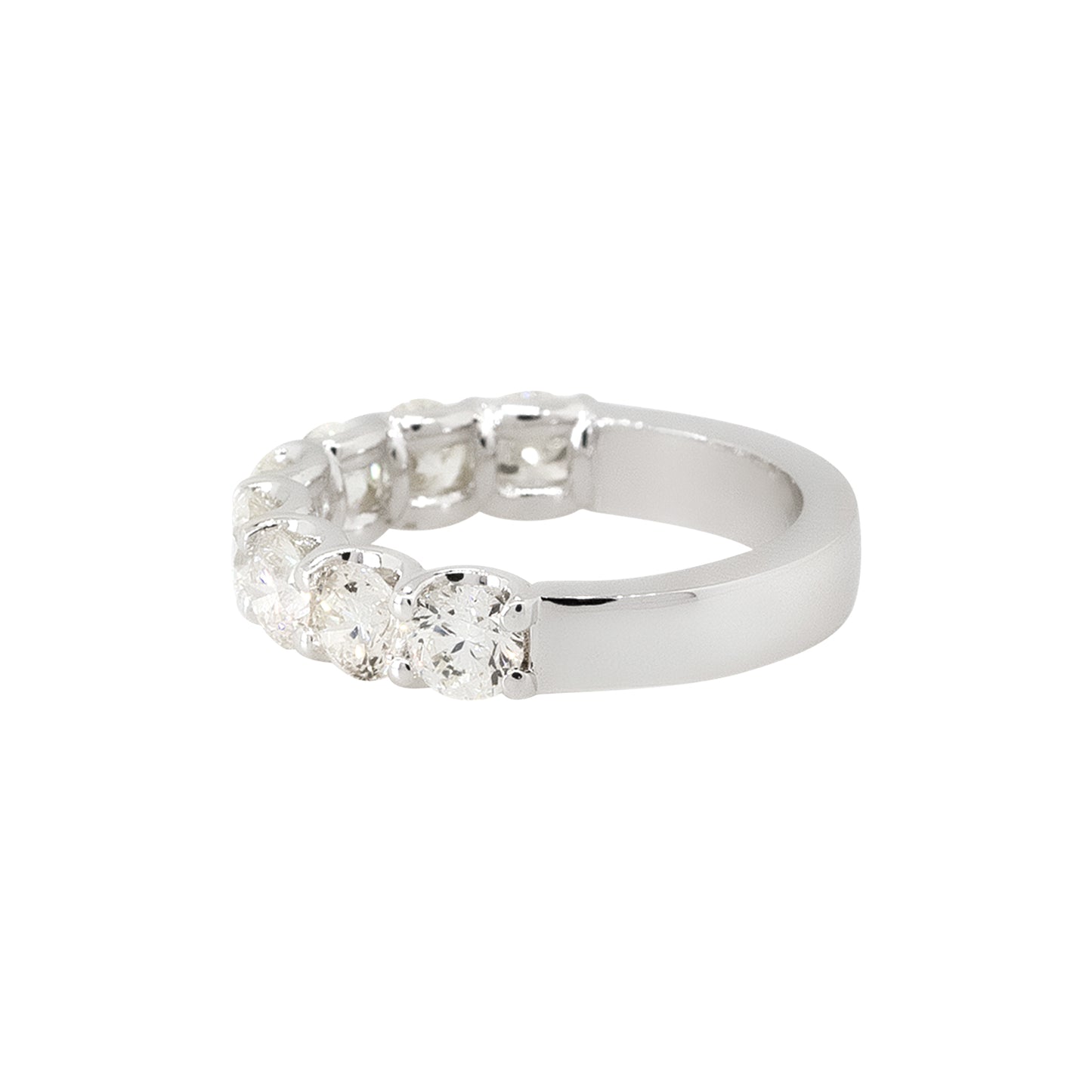 18k White Gold 2.43ctw Diamond Halfway Eternity Ring