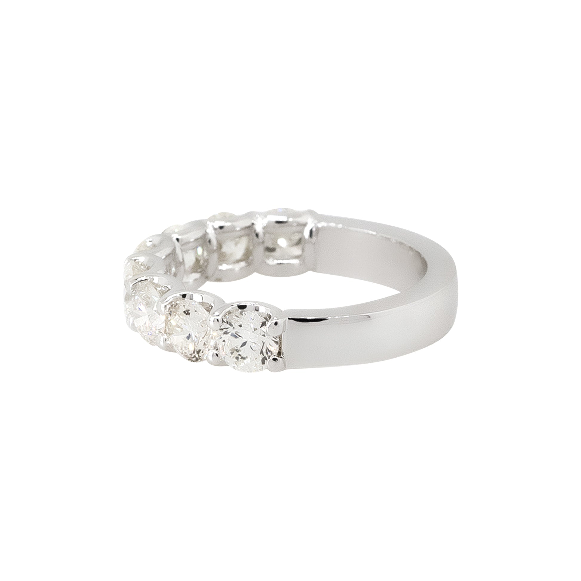 18k White Gold 2.43ctw Diamond Halfway Eternity Ring