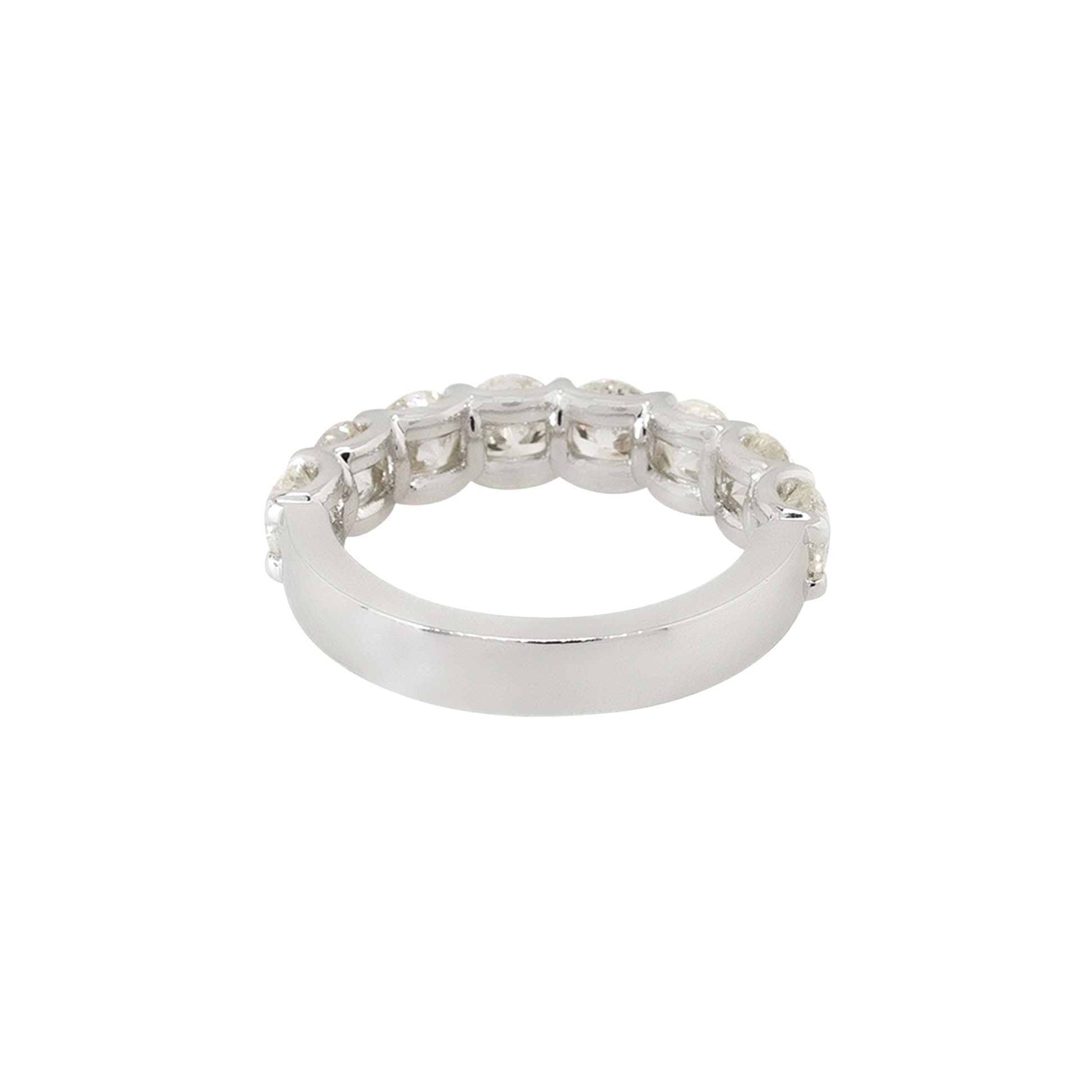 18k White Gold 2.43ctw Diamond Halfway Eternity Ring