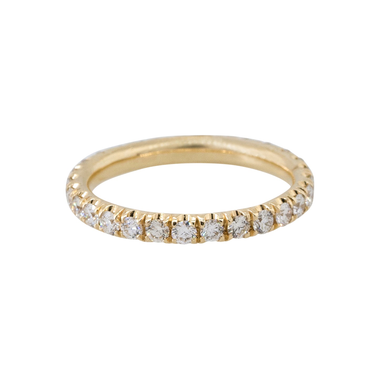14k Yellow Gold 0.99ctw Round Diamond Eternity Band