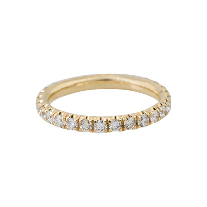 14k Yellow Gold 0.99ctw Round Diamond Eternity Band