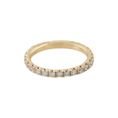 14k Yellow Gold 0.99ctw Round Diamond Eternity Band