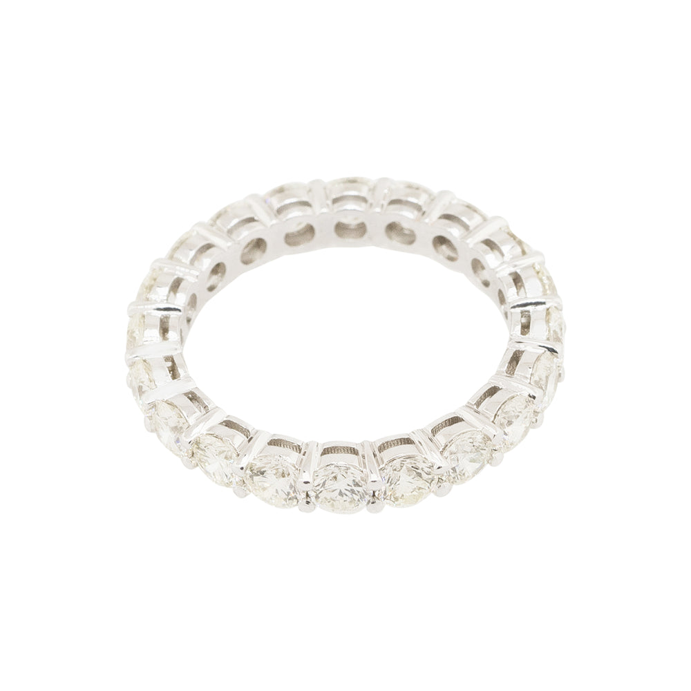 14k White Gold 2.48ctw Round Brilliant Eternity Band