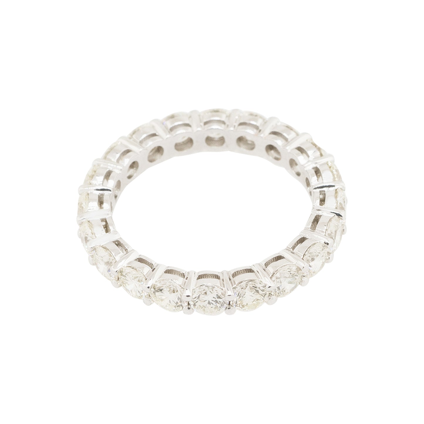 14k White Gold 2.48ctw Round Brilliant Eternity Band
