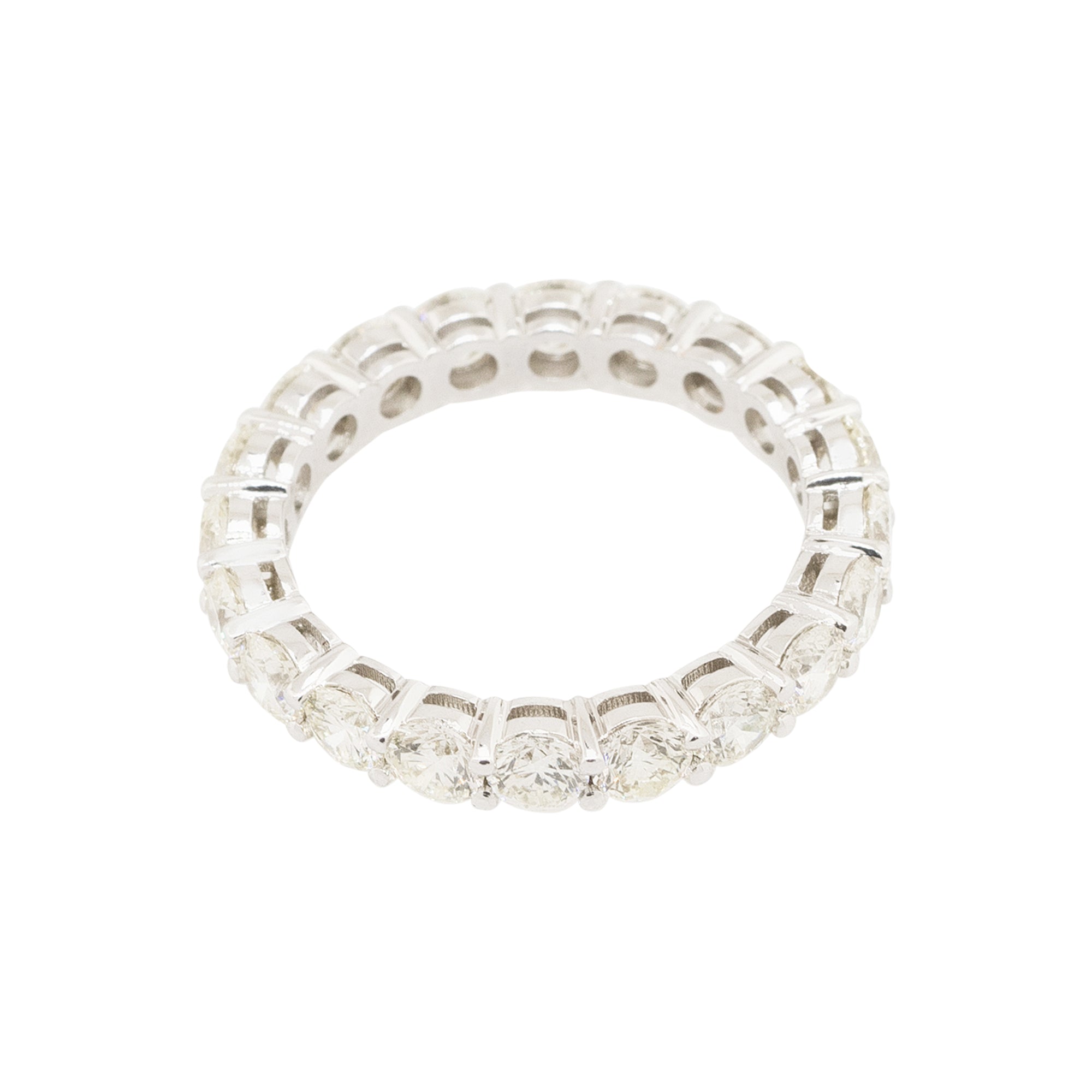 14k White Gold 2.48ctw Round Brilliant Eternity Band