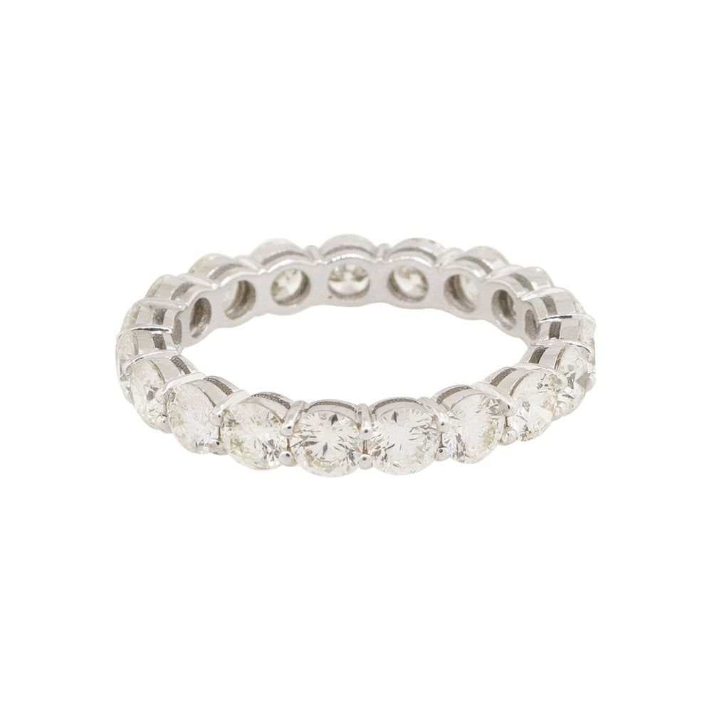 18k White Gold 2.60ctw Round Brilliant Eternity Band