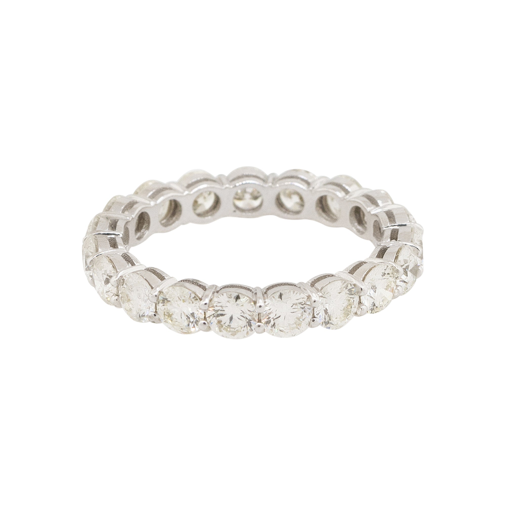 18k White Gold 2.60ctw Round Brilliant Eternity Band