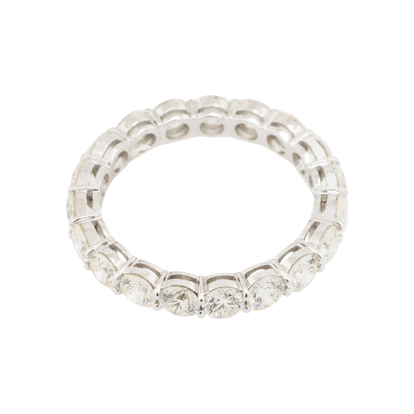 18k White Gold 2.60ctw Round Brilliant Eternity Band