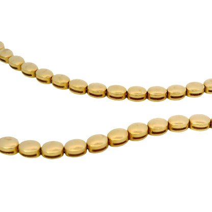 18k Yellow Gold Natural 3.68 Carat Diamond Bezel Set Halfway Tennis Necklace