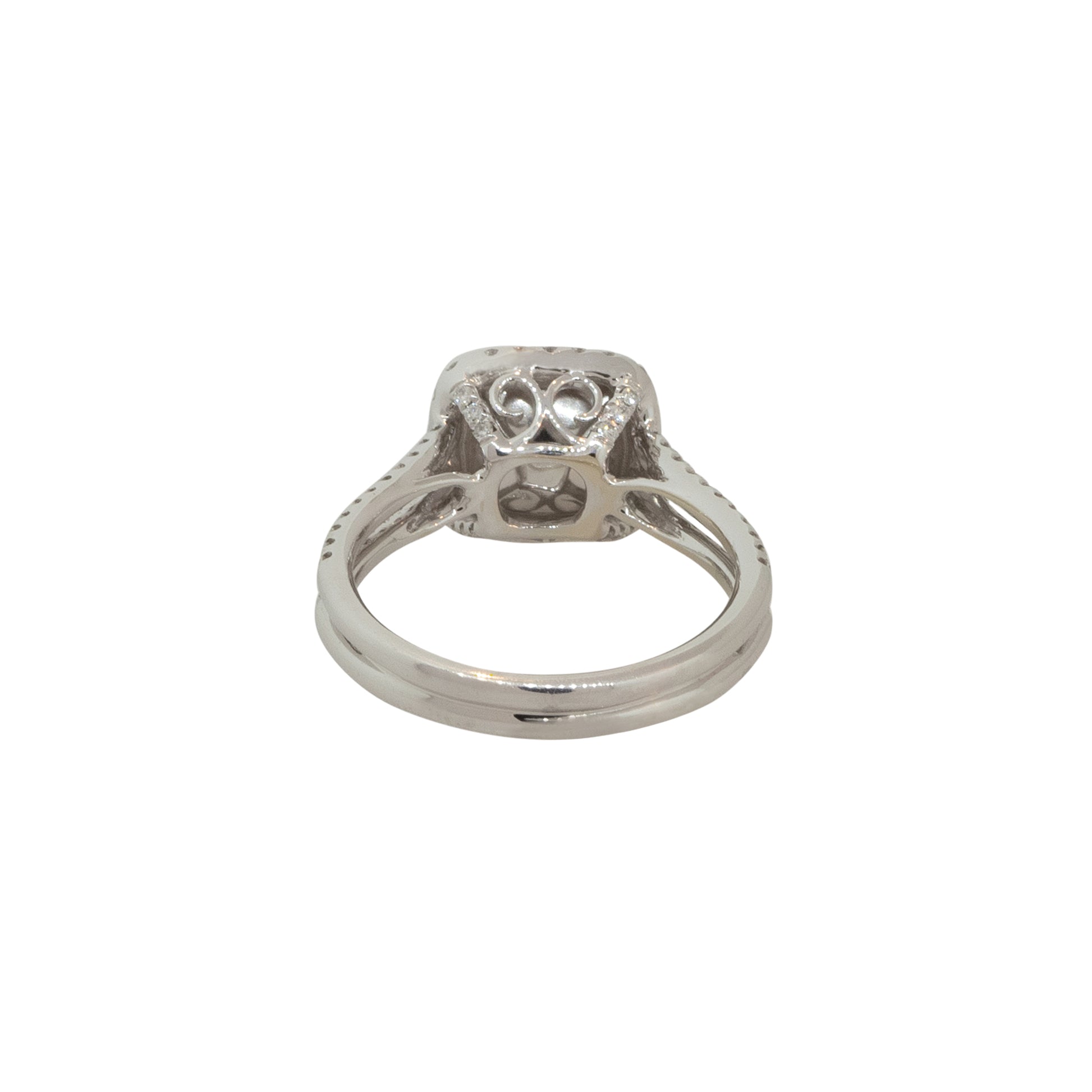 14k Two-Tone 2.13ctw Fancy Yellow Diamond Halo Engagement Ring