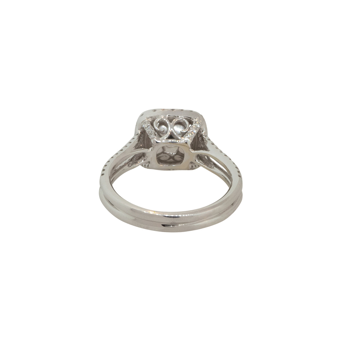14k Two-Tone 2.13ctw Fancy Yellow Diamond Halo Engagement Ring