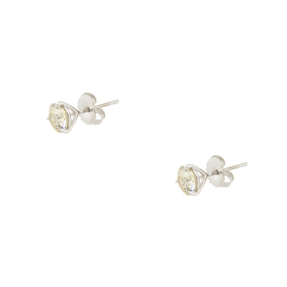 14k White Gold 2.30ctw Diamond Stud Earrings