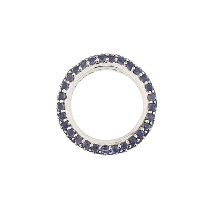 18k White Gold 2.5ctw Pave Tanzanite Band