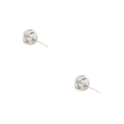 14k White Gold 2.60ctw Diamond Stud Earrings