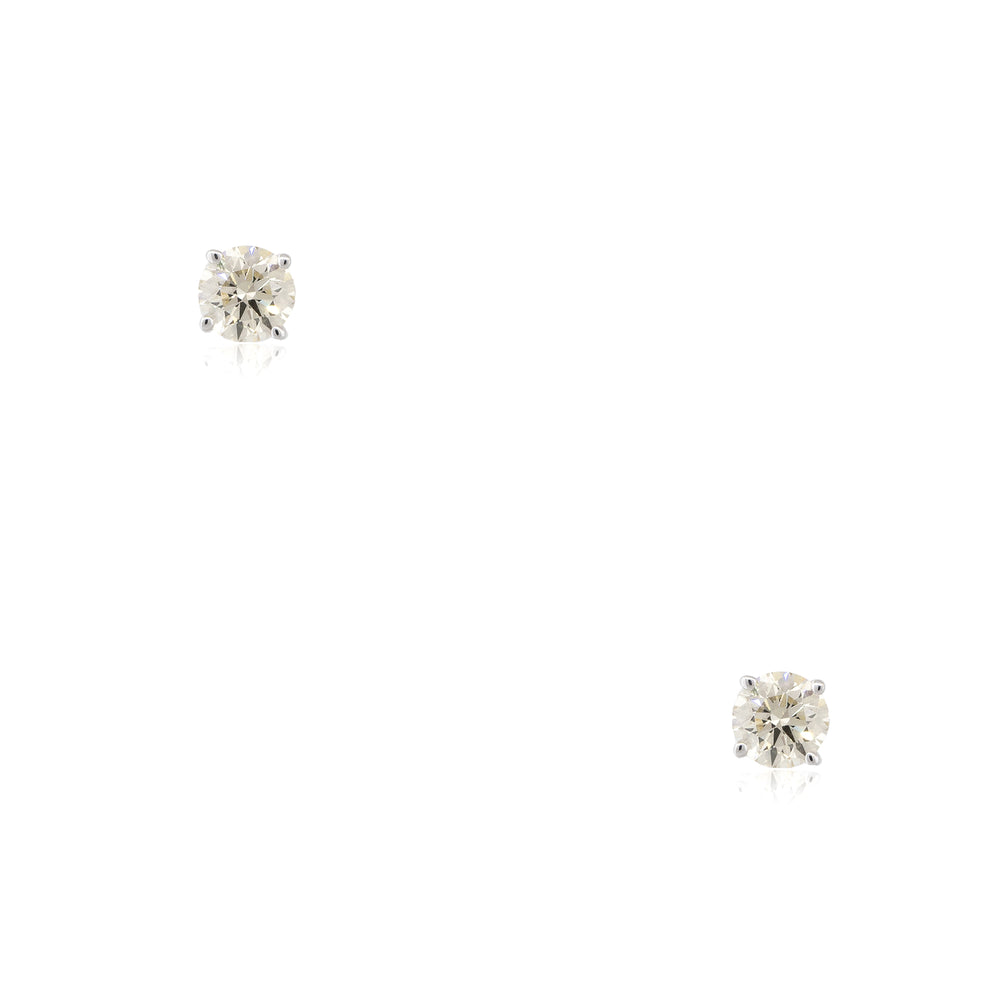 14k White Gold 1.20ctw Diamond Stud Earrings