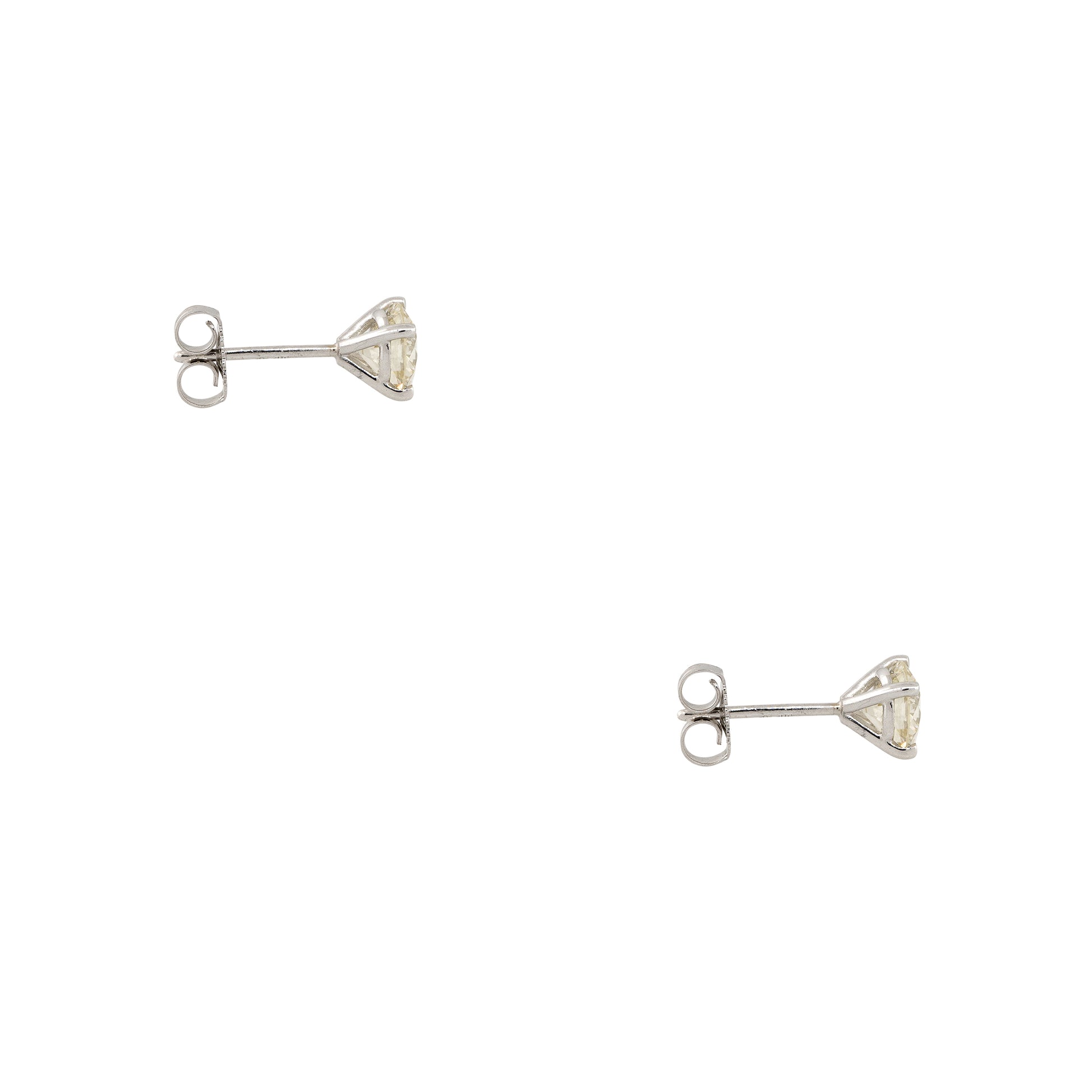 14k White Gold 1.20ctw Diamond Stud Earrings
