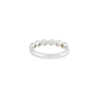 18k White Gold 0.81ctw Round Brilliant Cut Diamond Band
