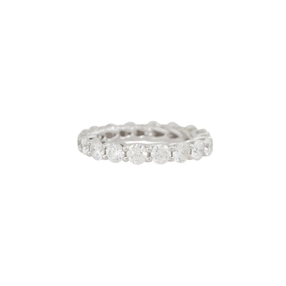18k White Gold 3.26ctw Round Brilliant Diamond Eternity Band
