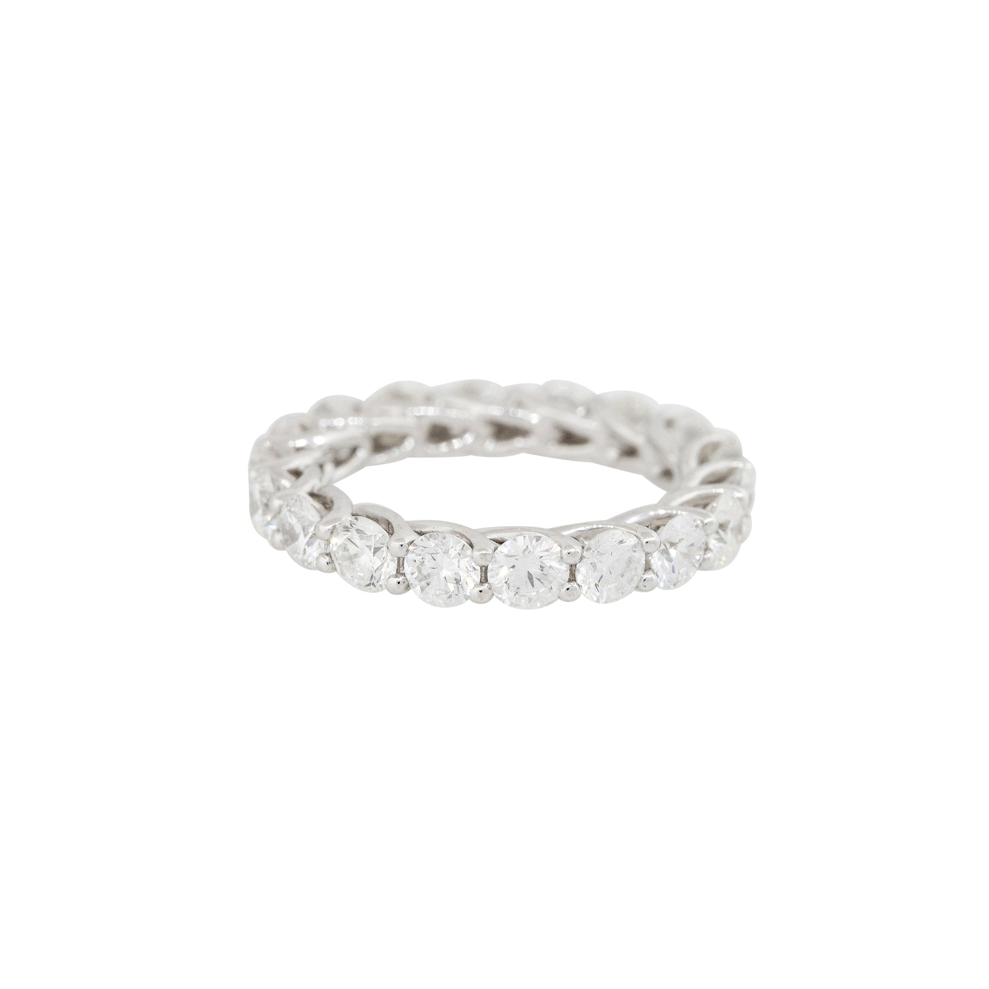 18k White Gold 3.26ctw Round Brilliant Diamond Eternity Band