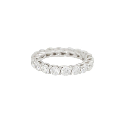 18k White Gold 3.26ctw Round Brilliant Diamond Eternity Band