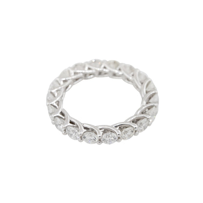 18k White Gold 3.26ctw Round Brilliant Diamond Eternity Band