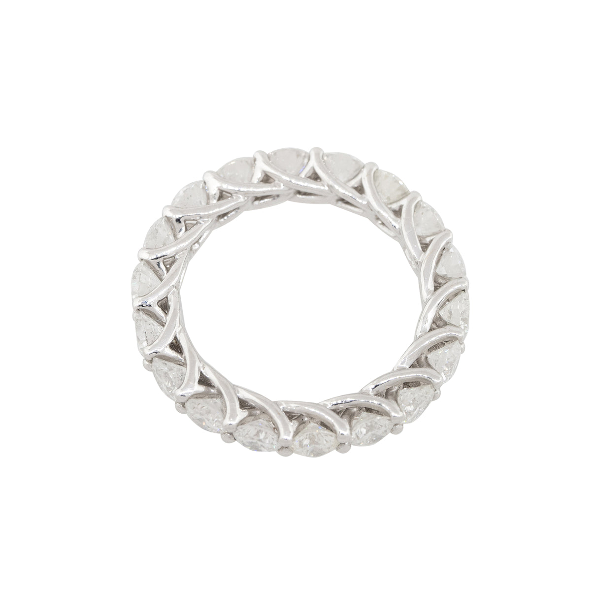 18k White Gold 3.26ctw Round Brilliant Diamond Eternity Band