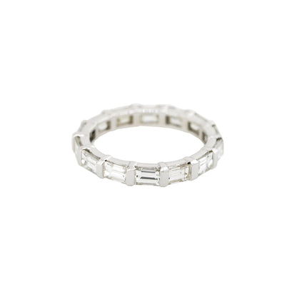 Platinum 1.79ctw Emerald Cut Diamond Eternity Ring