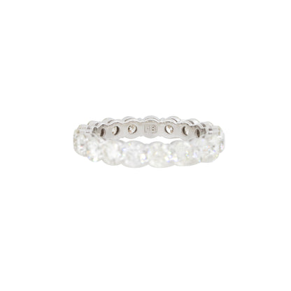 18k White Gold 2.94ctw Round Brilliant Cut Diamond Eternity Ring