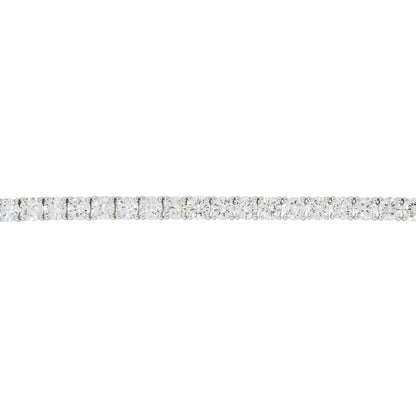 14k White Gold 39.55ctw Round Brilliant Cut Diamond Tennis Necklace