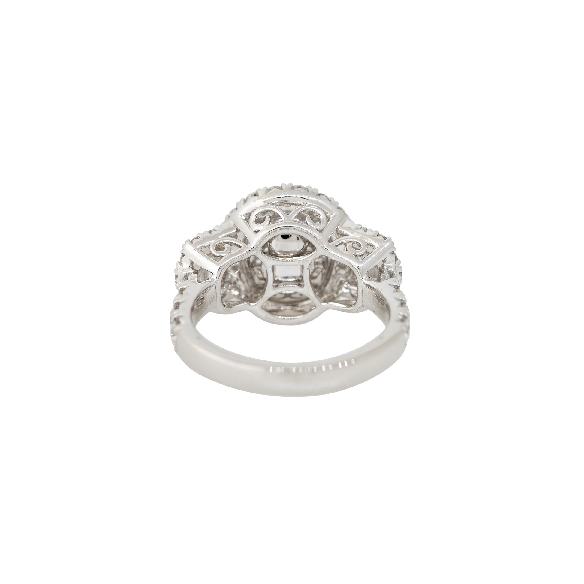 GIA Platinum 4.16ctw Oval Shaped Ruby & 1.7ctw Diamond Halo Ring