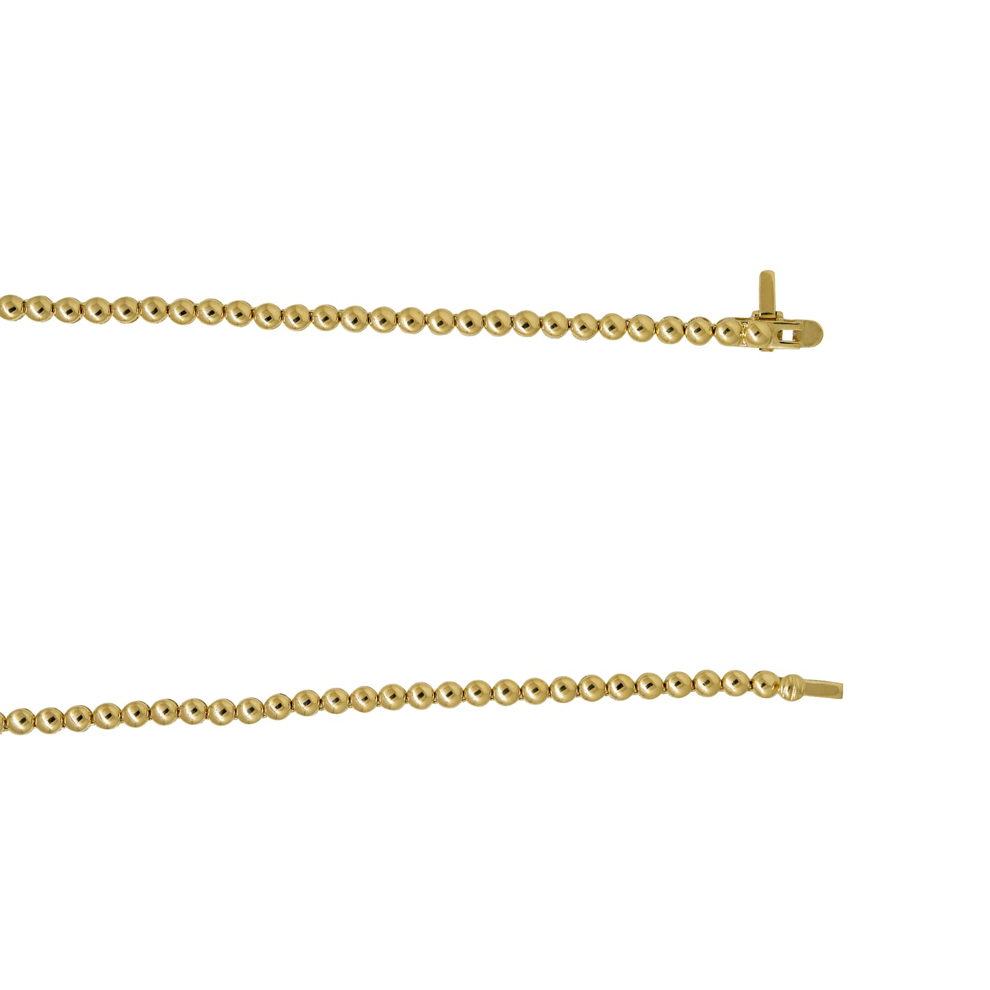 18k Yellow Gold Natural 7.34 Carat Diamond Graduated Bezel Set Necklace