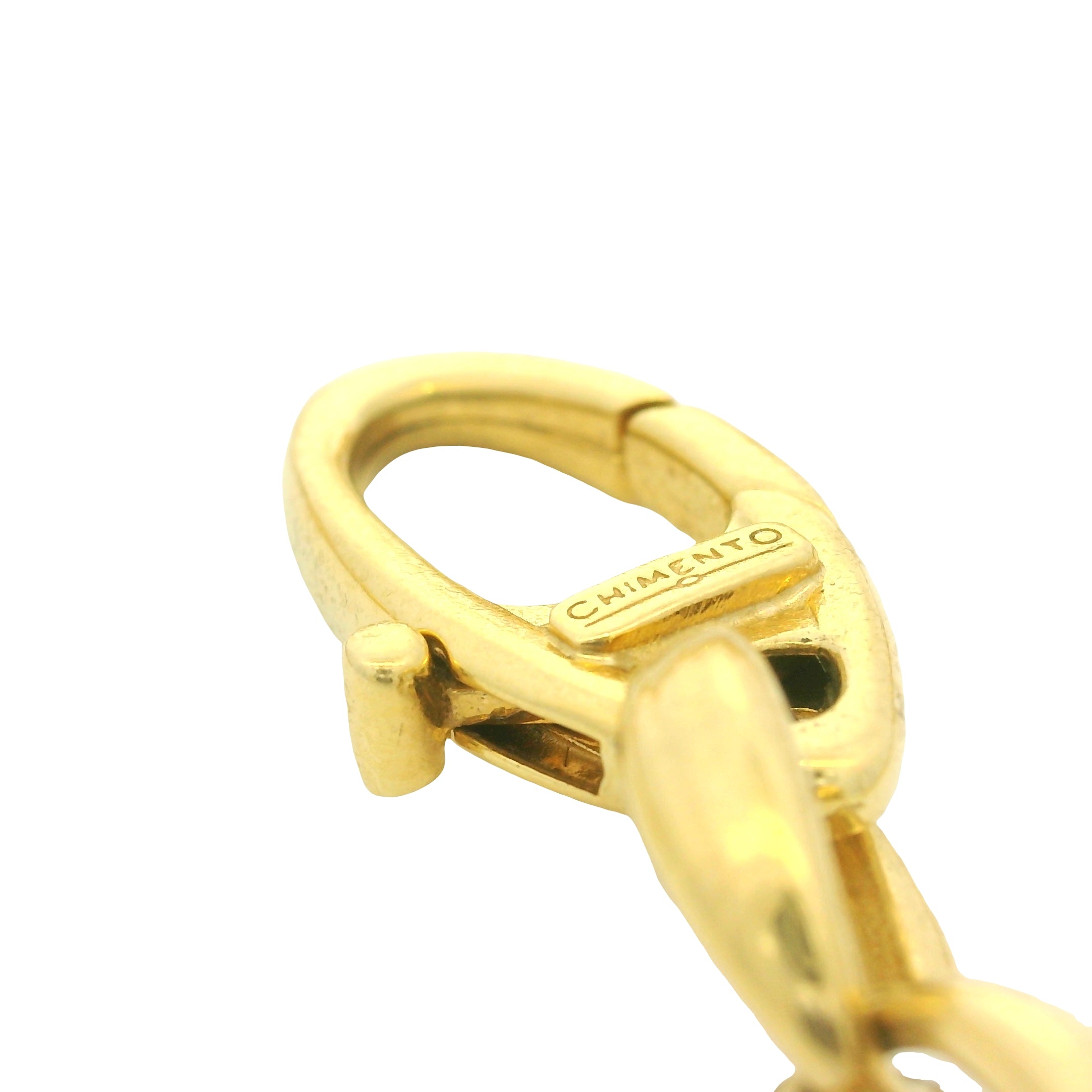 Chimento 18k Two Tone 36" Long Large Circle Link Necklace