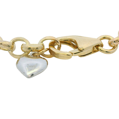 14K White & Yellow Gold Diamond Bar Adjustable Loop Bracelet