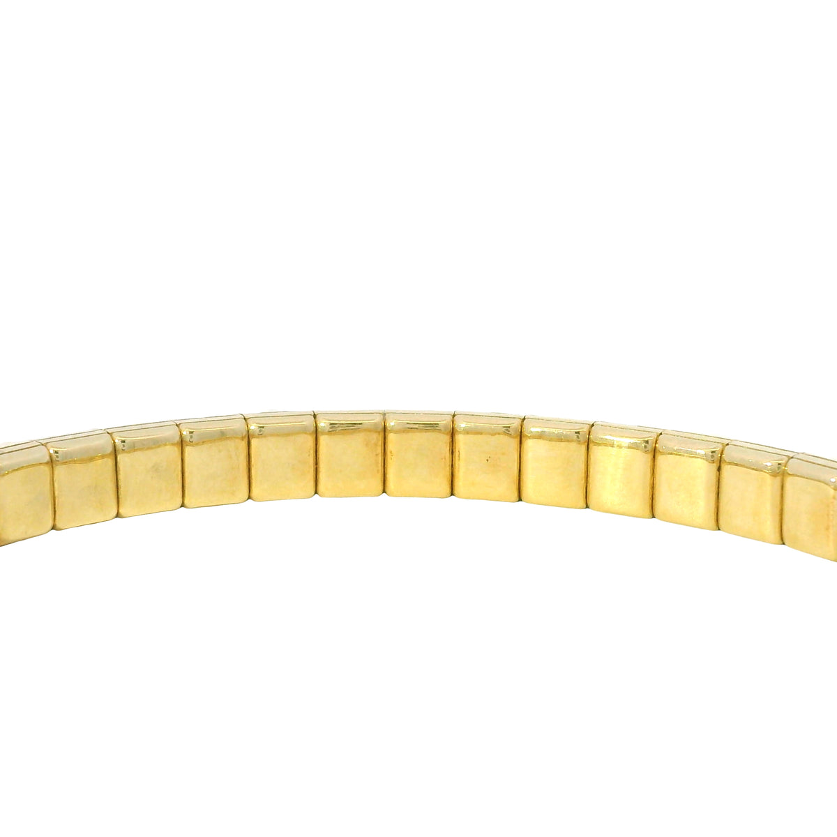 14K Yellow Natural 11.62 Carat Round Brilliant Diamond Stretch Bangle Bracelet — product photo 9