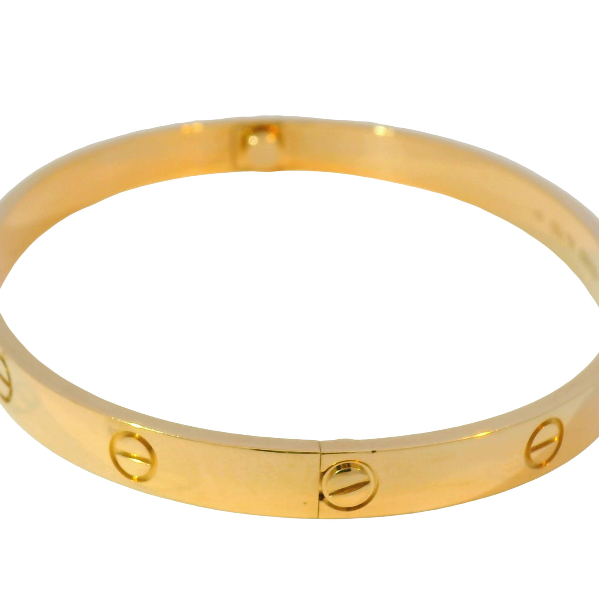 Cartier LOVE 18K Rose Gold Classic Model Size 20 Bangle Bracelet — product photo 4