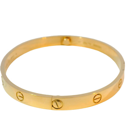 Cartier LOVE 18K Rose Gold Size 20 Classic Model Bangle Bracelet