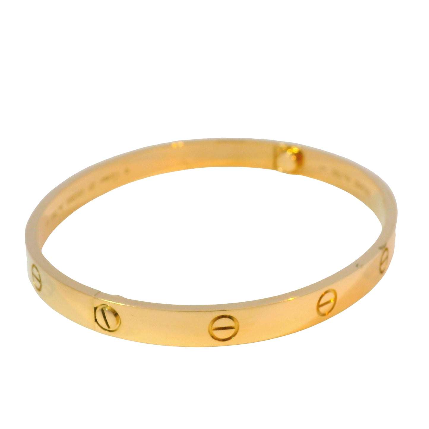 Cartier LOVE 18K Rose Gold Size 20 Classic Model Bangle Bracelet