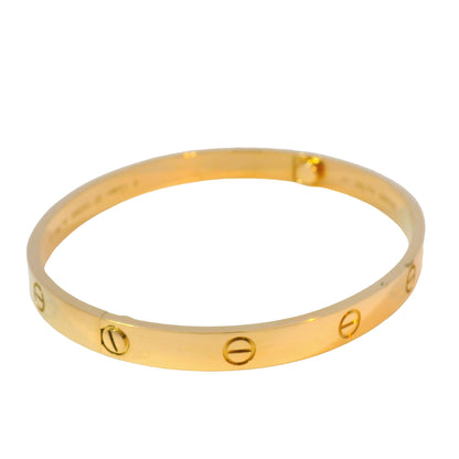 Cartier LOVE 18K Rose Gold Size 20 Classic Model Bangle Bracelet