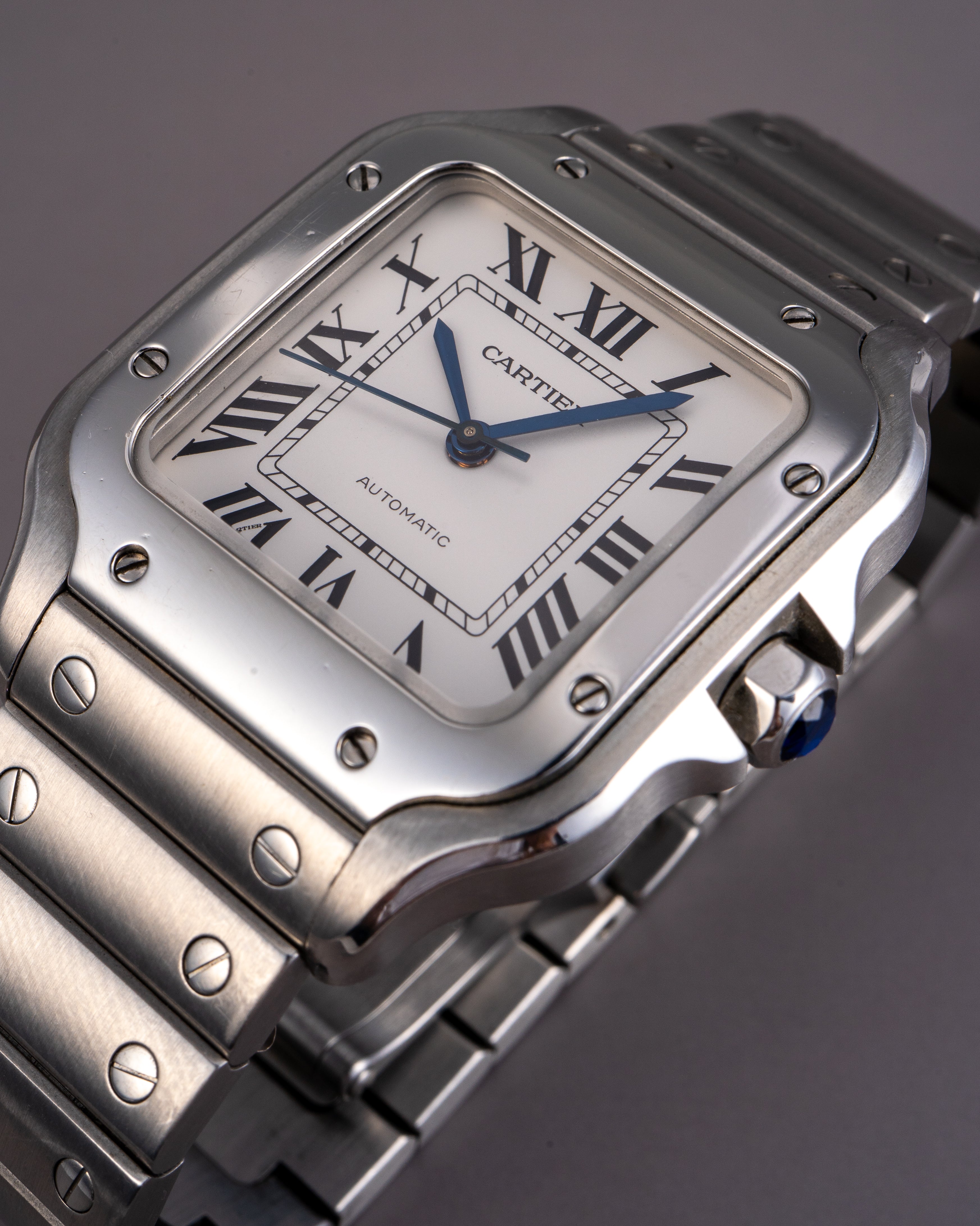 Cartier Santos Stainless Steel Medium Model 33mm Watch