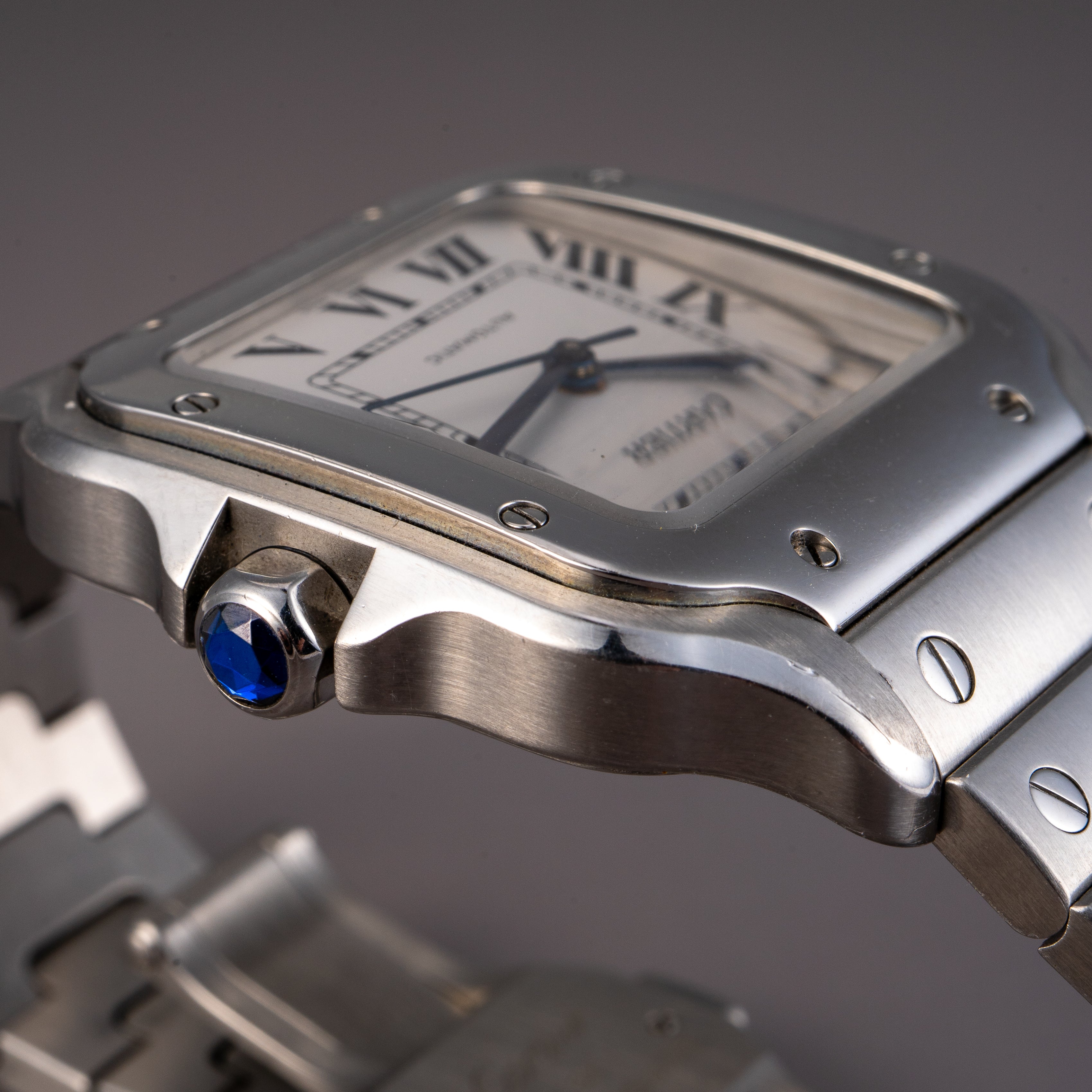 Cartier Santos Stainless Steel Medium Model 33mm Watch