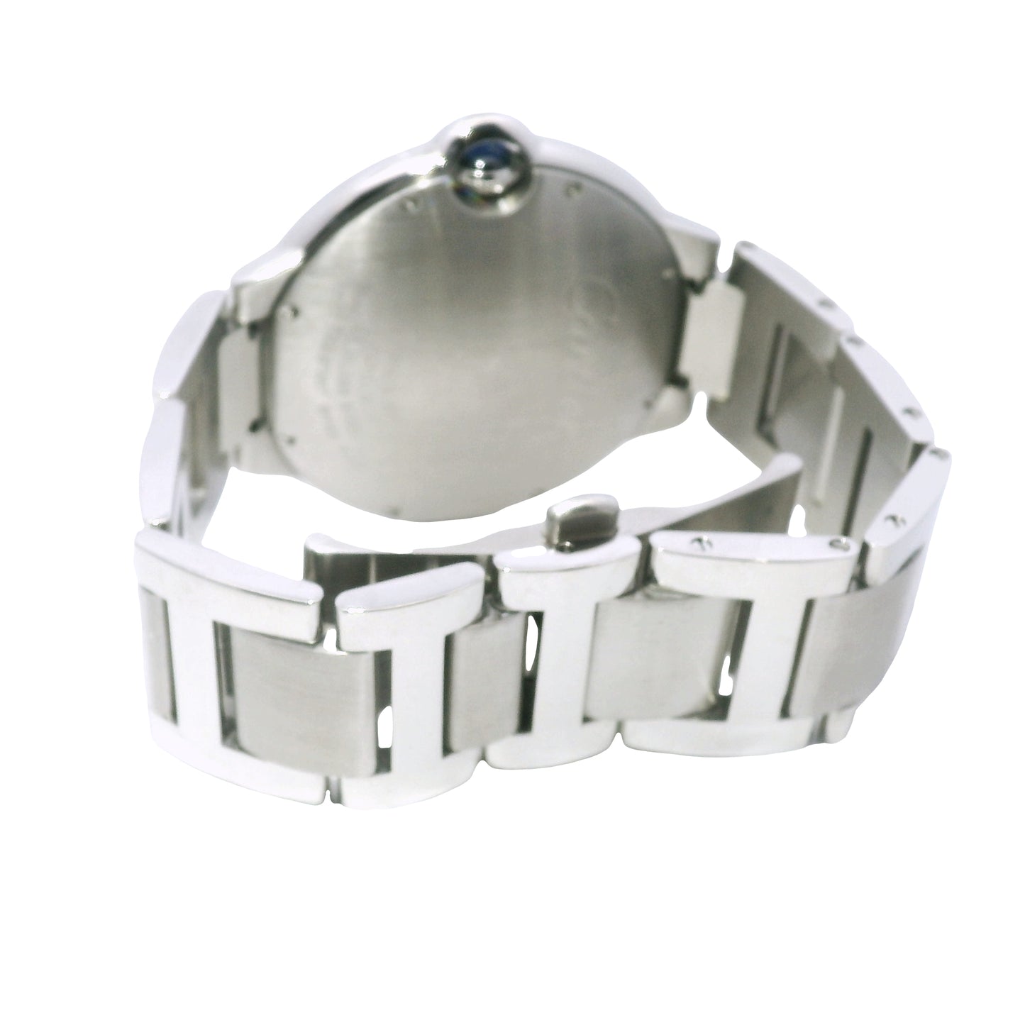 Cartier Ballon Bleu 42mm White Roman Dial Men's Watch